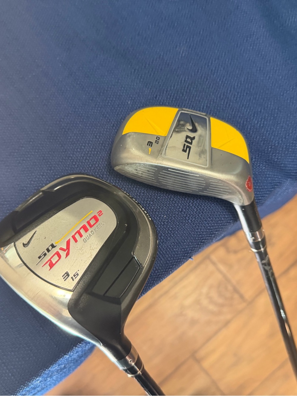 Left handed Nike golf clubs Nike #3 wood & #3 hybrid Nike wood Nike hybrid sq